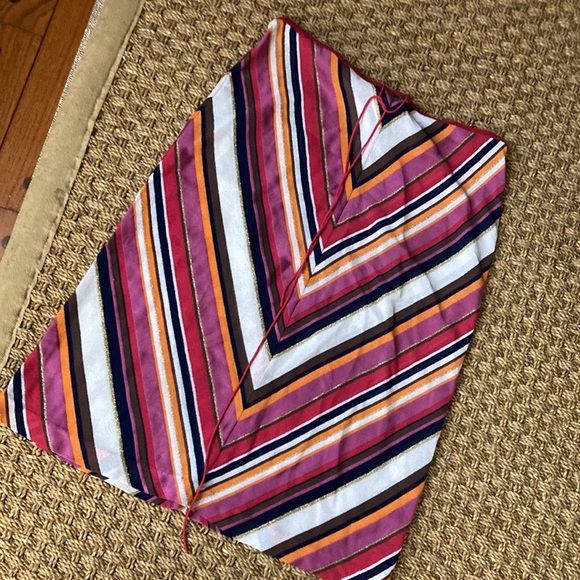 ICB metallic stripe vintage knit skirt M - Picture 6 of 6